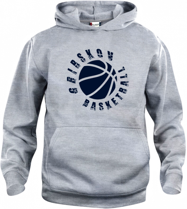 Clique - Gribskov Basket Basic Hoodie Børn - Grå