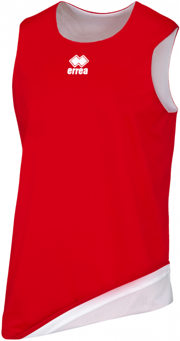 Errea - Chicago Double Basketball Tee - Red & white