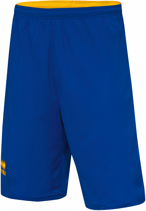 Errea - Chicago Double Basketball Shorts - Blu & giallo