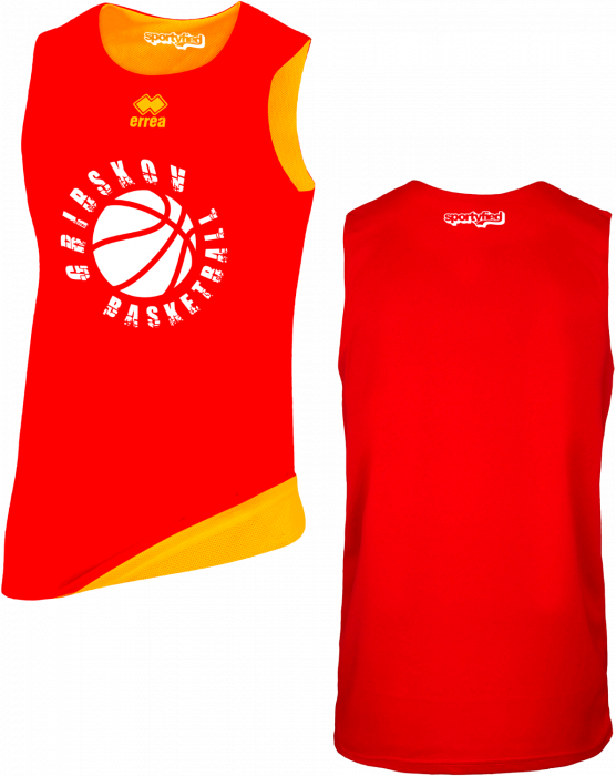 Errea - Gribskov Reversible Awayshirt - Vermelho & orange
