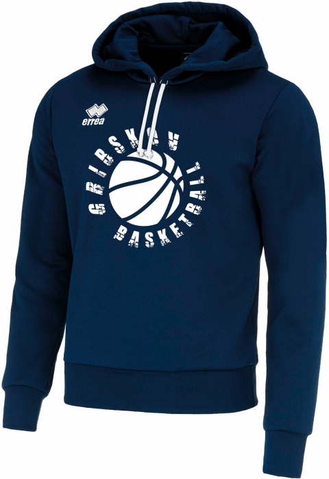 Errea - Gribskov Basket Hoodie - Navy Blå & hvid
