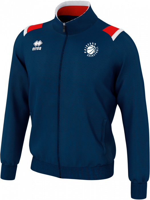 Errea - Gribskov Midlayer Trainingsshirt - Navy Blue & vermelho
