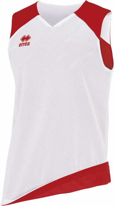 Errea - Portland Reversible Basketball Tee - White & red