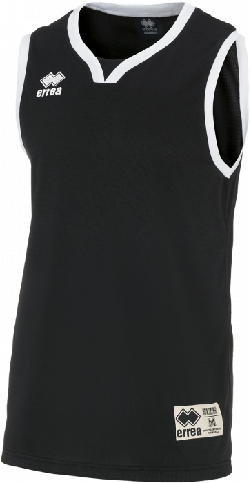 Errea - California Basketball T-Shirt - Black & white